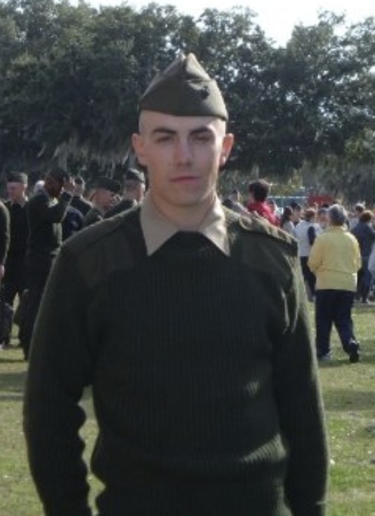 Young Kody Landals in the United States Marine Corps